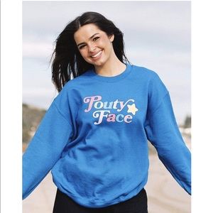 Addison Rae Pouty Face Crewneck